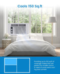 Garvee 5000 BTU Window Air Conditioner, Fast Cooling for Rooms up to 150 Sq. Ft, Window Ac Unit with 7 Level Temperature Setting, White
