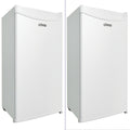 Upstreman 1.7 cu ft Mini Fridge with Freezer Single Door Compact Refrigerator, Low Noise, Energy Saving, Adjustable Temperature, Reversible Door, for Home Office Dorm, Black FR17