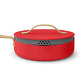 Beautiful 12pc Ceramic Non - Stick Cookware Set with Strainer Lids, White Icing by Drew Barrymore