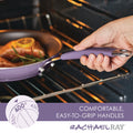 Rachael Ray 12 - Piece Cucina Nonstick Pots and Pans Set, Cookware, Set Cranberry