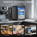 POKAIR Ice Maker, Nugget Ice Maker Portable Countertop 44 lb/Day, One - Touch Instant Ice & Self - Cleaning, Pebble Ice Machine for Home Office RV, Stainless Steel