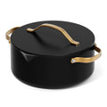Beautiful 12pc Ceramic Non - Stick Cookware Set with Strainer Lids, White Icing by Drew Barrymore