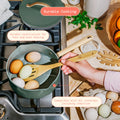 Beautiful 12pc Ceramic Non - Stick Cookware Set with Strainer Lids, White Icing by Drew Barrymore