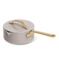 Beautiful 12pc Ceramic Non - Stick Cookware Set with Strainer Lids, White Icing by Drew Barrymore