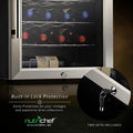 Nutrichef 33 Bottle Dual - Zone Refrigerator PKCWCDS335