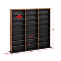 Prepac 51" Triple CD DVD Wall Media Storage Rack in Black