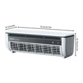 FYHALE 5, 000 BTU Wall Mounted Air Conditioner with Remote Control, Digital Display, Cool up to 150 Sq. Ft., Perfect for Small Bedroom, Living Room, Home Office, White