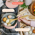 Beautiful 12pc Ceramic Non - Stick Cookware Set with Strainer Lids, White Icing by Drew Barrymore