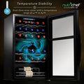 Nutrichef 33 Bottle Dual - Zone Refrigerator PKCWCDS335