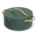 Beautiful 12pc Ceramic Non - Stick Cookware Set with Strainer Lids, White Icing by Drew Barrymore