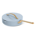 Beautiful 12pc Ceramic Non - Stick Cookware Set with Strainer Lids, White Icing by Drew Barrymore