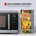 Toshiba 2.2 Cu. Ft. Countertop Microwave Oven, 1200 Watts, Stainless Steel