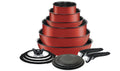 T - Fal Ingenio Expertise Nonstick 14 - Piece Cookware Set, Induction Oven Safe up to 500F, Detachable Handle, Onyx Black