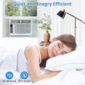 GAOMON Smart 6000 BTU Window Air Conditioner - WiFi - Enabled AC with Remote & App Control, Timer, Sleep Mode, Easy Install Kit, Cools Rooms up to 350 Sq. Ft, 115V, White