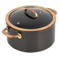 Thyme & Table Supreme 12 - Piece Non - Stick Cookware Set, Pots and Pans Set - Bronze