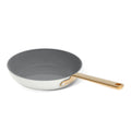 Beautiful 12pc Ceramic Non - Stick Cookware Set with Strainer Lids, White Icing by Drew Barrymore