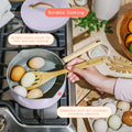 Beautiful 12pc Ceramic Non - Stick Cookware Set with Strainer Lids, White Icing by Drew Barrymore
