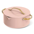 Beautiful 12pc Ceramic Non - Stick Cookware Set with Strainer Lids, White Icing by Drew Barrymore