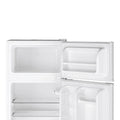 GE Appliances 3.1 Cu. Ft. Freestanding Double Door Compact Refrigerator, Steel