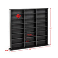 Prepac 51" Triple CD DVD Wall Media Storage Rack in Black
