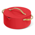 Beautiful 12pc Ceramic Non - Stick Cookware Set with Strainer Lids, White Icing by Drew Barrymore