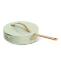 Beautiful 12pc Ceramic Non - Stick Cookware Set with Strainer Lids, White Icing by Drew Barrymore