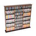 Prepac 51" Triple CD DVD Wall Media Storage Rack in Black