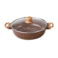 The Pioneer Woman Prairie Signature 14 - Piece Cast Aluminum Cookware Set, Brown Speckle