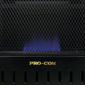 ML100TBAHR Ventless Propane Gas Blue Flame Space Heater with Thermostat Control for Living Room, Bedroom, Home Office, 10000 BTU, Heats up to 300 Sq. Ft., Includes Wall Mount, Black