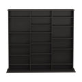 Prepac 51" Triple CD DVD Wall Media Storage Rack in Black