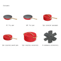 Beautiful 12pc Ceramic Non - Stick Cookware Set with Strainer Lids, White Icing by Drew Barrymore