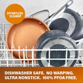 20-Piece Aluminum Ti-Ceramic Nonstick Cookware and Bakeware Set in Graphite