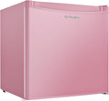 Upstreman 1.7 cu ft Mini Fridge with Freezer Single Door Compact Refrigerator, Low Noise, Energy Saving, Adjustable Temperature, Reversible Door, for Home Office Dorm, Black FR17