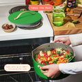 Beautiful 12pc Ceramic Non - Stick Cookware Set with Strainer Lids, White Icing by Drew Barrymore