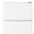 GE Appliances 3.1 Cu. Ft. Freestanding Double Door Compact Refrigerator, Steel