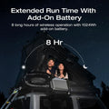 EF Ecoflow WAVE 3 Portable Air Conditioner with Add - on Battery, 1800W/6100 BTU Cooling and 2000W/6800 BTU Heating, 1000W Fast Charging in 75 Mins, 8H Wireless Running, APP Control, for Camping, Rvs
