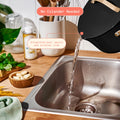 Beautiful 12pc Ceramic Non - Stick Cookware Set with Strainer Lids, White Icing by Drew Barrymore