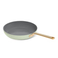 Beautiful 12pc Ceramic Non - Stick Cookware Set with Strainer Lids, White Icing by Drew Barrymore