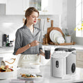 Auseo Nugget Ice Maker Countertop, Ready in 6 Mins, 35 lb Each Day with Self - Cleaning, Portable Sonic Ice Machine for Home/Office/Bar, Black
