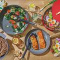 Beautiful 12pc Ceramic Non - Stick Cookware Set with Strainer Lids, White Icing by Drew Barrymore
