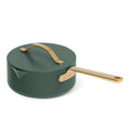 Beautiful 12pc Ceramic Non - Stick Cookware Set with Strainer Lids, White Icing by Drew Barrymore