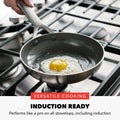 Greenpan Bobby Flay 10 - Piece Stainless Steel Cookware Set, Ceramic Nonstick Fry Pans, Dishwasher Safe
