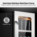 Whynter 15 in Beverage Refrigerator Cooler - 80 Can Mini Fridge with Glass Door for Soda Beer, 3 LED Compressor Fridge for Home Office Bar(3.0 Cu.ft)