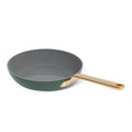 Beautiful 12pc Ceramic Non - Stick Cookware Set with Strainer Lids, White Icing by Drew Barrymore