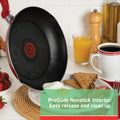 T - Fal Easy Care, 20 Piece Non - Stick Pots and Pans Cookware Set, Grey