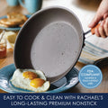 Rachael Ray 12 - Piece Cucina Nonstick Pots and Pans Set, Cookware, Set Cranberry