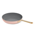 Beautiful 12pc Ceramic Non - Stick Cookware Set with Strainer Lids, White Icing by Drew Barrymore