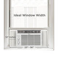 Midea 5, 000 BTU 150 Sq Ft Mechanical Window Air Conditioner, White, MAW05M1WWT, New