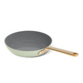 Beautiful 12pc Ceramic Non - Stick Cookware Set with Strainer Lids, White Icing by Drew Barrymore