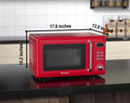 Emerson 0.7 cu ft, 700W Red Retro Countertop Microwave Oven, MWR7020RD